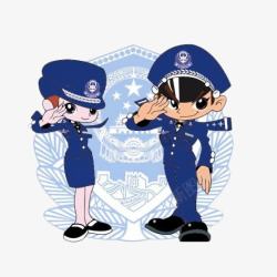 军人风格制服警帽高清图片