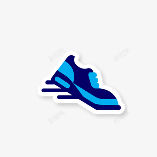 跑步鞋png免抠素材_88icon https://88icon.com png图片素材 免费png素材 蓝色 运动员 运动鞋