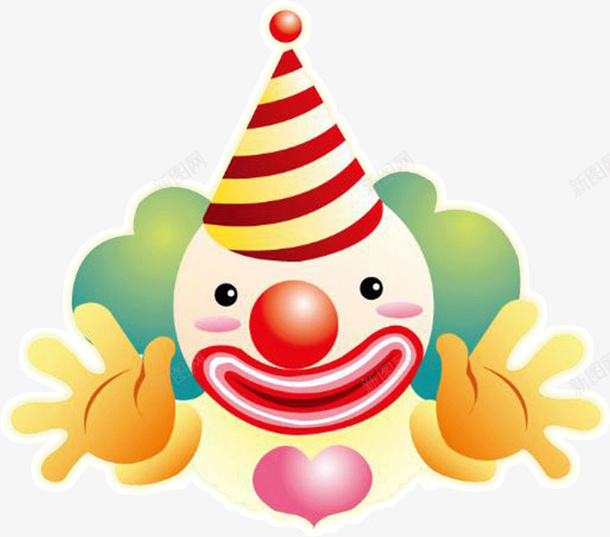 可爱卡通大鼻子小丑png免抠素材_88icon https://88icon.com 卡通 可爱 大鼻子 小丑