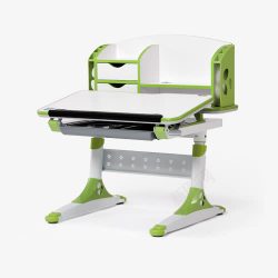 实物绿色儿童桌椅学习桌素材