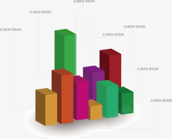 PPT数据图表矢量图素材