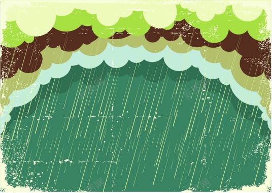 下雨矢量图背景