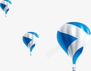 手绘创意热气球装饰png免抠素材_88icon https://88icon.com 创意 热气球 装饰