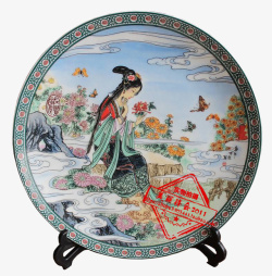 中国风陶瓷盘子素材