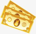 金色钞票货币装饰元素png免抠素材_88icon https://88icon.com 元素 装饰 货币 金色 钞票