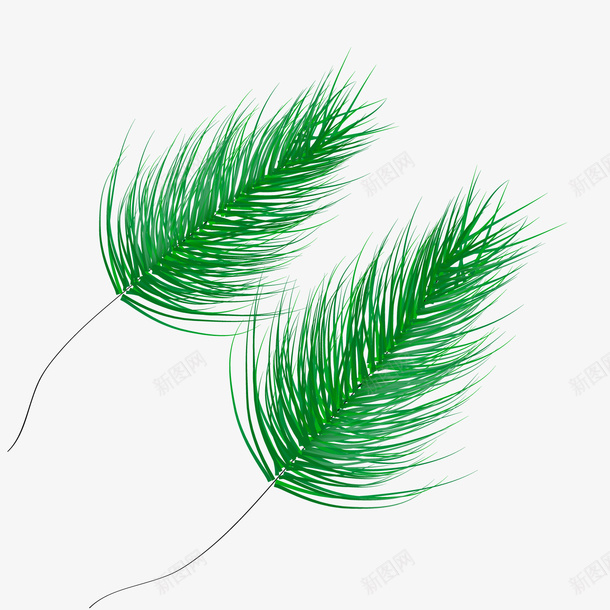 绿色叶子植物png免抠素材_88icon https://88icon.com 卡通叶子 卡通植物 绿色叶子 绿色植物 背景装饰