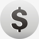 货币美元货币标志lunagreyicons图标图标