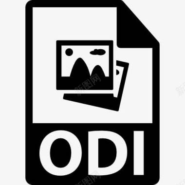 文件格式ODI文件格式符号图标图标