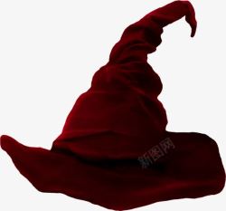 万圣节红色巫师帽素材