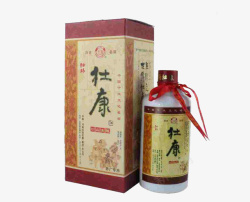 中国白瓶杜康酒素材