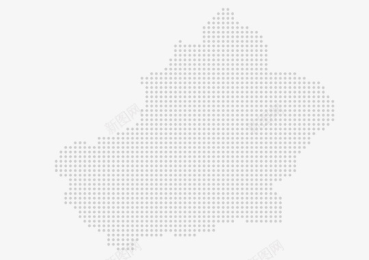 新疆红枣新疆地图灰色圆点版图标图标