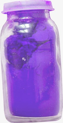 紫色漂亮玻璃瓶素材