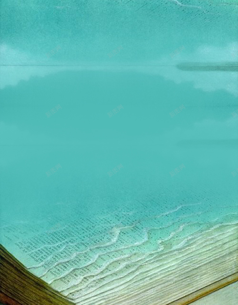 书是知识的海洋H5背景jpg设计背景_88icon https://88icon.com H5 h5 书记 卡通 小船 手绘 沙滩 海洋 童趣