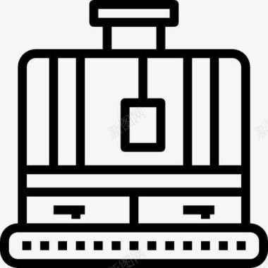 建筑施工机器输送机图标图标