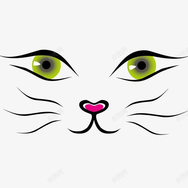 可爱的猫脸矢量图ai免抠素材_88icon https://88icon.com 可爱的猫脸矢量素材 手绘可爱猫脸矢量图 手绘猫脸 猫简笔画 猫脸免费png下载 矢量图