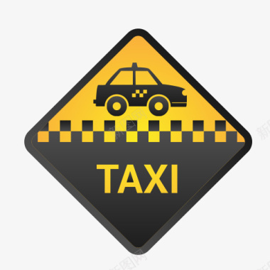 TAXI标志免扣PNG图出租车图标图标