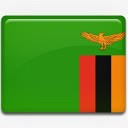 国画梅花赞比亚国旗国国家标志图标图标