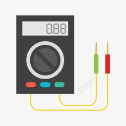 试图标试电仪器矢量图图标高清图片