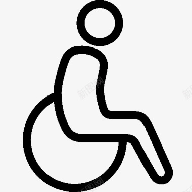 保健和医疗医疗轮椅图标图标