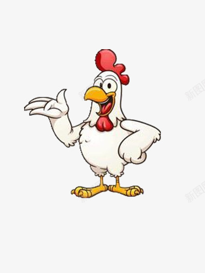 手叉腰的鸡png免抠素材_88icon https://88icon.com 公鸡 动物 可爱 素材