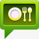 点餐全球定位系统gps餐食物晚图标图标
