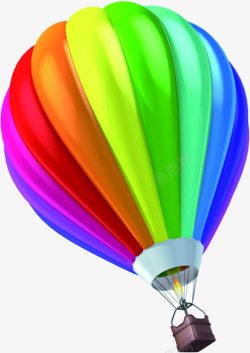 彩色热气球宣传海报素材