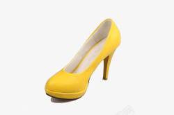 黄色高跟鞋素材