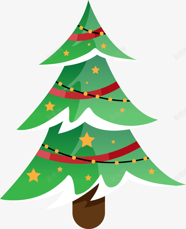 卡通清新绿色圣诞树矢量图ai免抠素材_88icon https://88icon.com 圣诞树 圣诞节 树木 清新 矢量图案 绿色 矢量图
