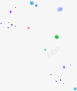 圣诞彩色创意圆形素材