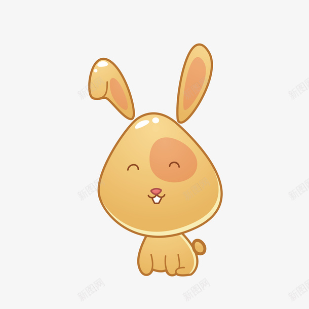 手绘黄色小兔矢量图eps免抠素材_88icon https://88icon.com png手绘 免抠图 兔子嘴巴 卡通 可爱 微笑 牙齿 矢量图 黄色小兔子