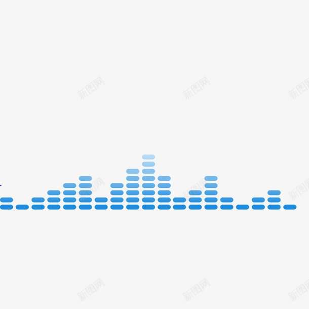 蓝色声波线矢量图eps免抠素材_88icon https://88icon.com 声波纹 声波线 矢量图 素材 蓝色