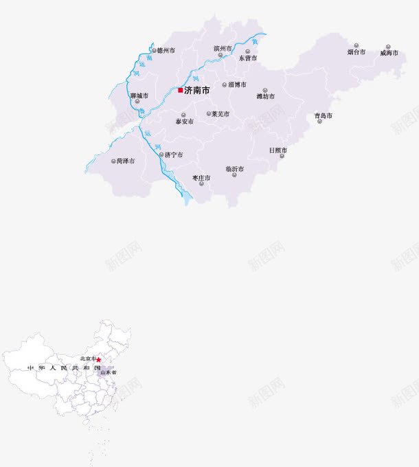 中国山东省地图png免抠素材_88icon https://88icon.com 中国 北方 地图 山东 山东省地图 济南