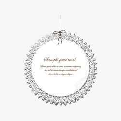 欧式花纹边框矢量图素材