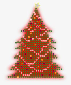 鍦癁镙发光的圣诞树高清图片
