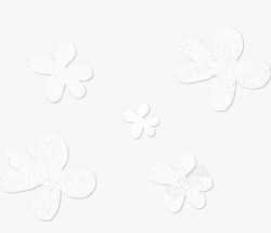 白色花瓣装饰底纹背景元素素材