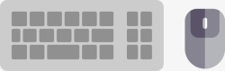 键盘装饰元素矢量图素材