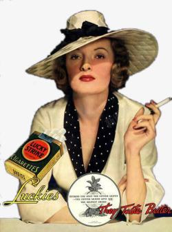 抽烟女子香烟海报素材