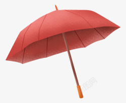 红色精美小雨伞素材