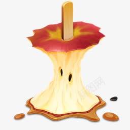 焦糖苹果恶作剧或垃圾png免抠素材_88icon https://88icon.com apple caramel eaten 吃 焦糖 苹果