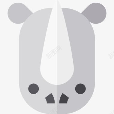 海龟的动物王国犀牛图标图标