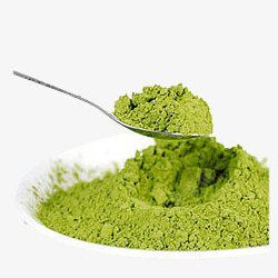 绿茶粉实物素材