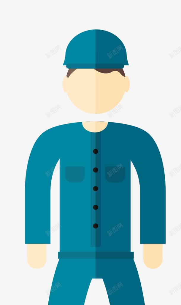 穿制服的男人png免抠素材_88icon https://88icon.com 人物 工厂 建筑 建筑工人 施工人员 男人 矢量人物 粉刷匠 粉刷工人 蓝色制服