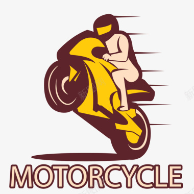 摩托车竞技logo摩托车的标志矢量图图标图标