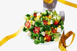 小清新减肥水果蔬菜沙拉素材