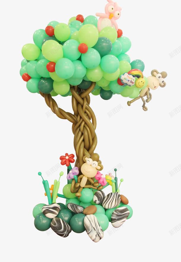 儿童节气球树psd免抠素材_88icon https://88icon.com 儿童节 创意 成长树 树 气球 节日素材