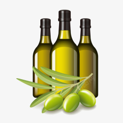 手绘美味橄榄油矢量图素材