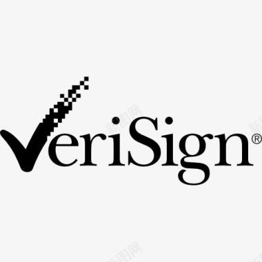 字VeriSign标志图标图标