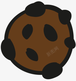 巧克力曲奇饼干矢量图素材