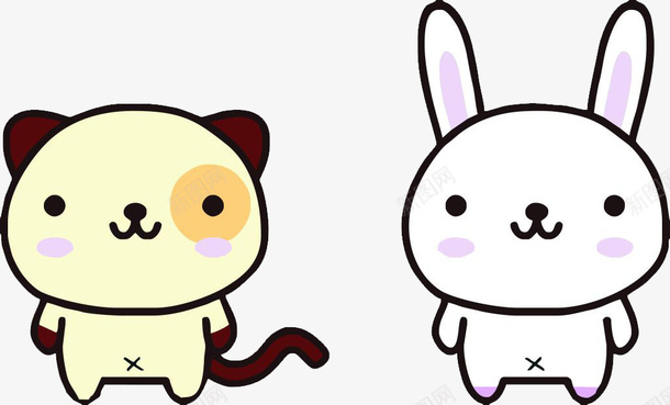 可爱小兔子卡通png免抠素材_88icon https://88icon.com 卡通兔子 卡通画 卡通素材 可爱小兔子卡通