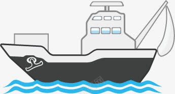 卡通船png免抠素材_88icon https://88icon.com 交通工具 卡通船 海上船只